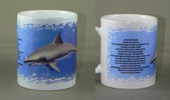 Kitap Set TÜRK SULARINDA KÖPEKBALIKLARI / Hakan Kabasakal ve Köpekbalığı Figürlü Kahve Çay Kupası