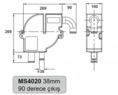 Halyard Millennium Egzoz Gaz-Su Ayrıcı 38mm