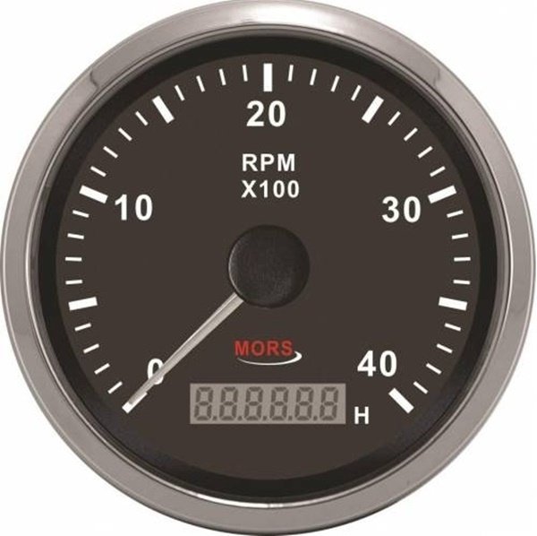 MORS 4000 rpm Devir göstergesi-Motor zaman saati 12-24V 100 mm SYH