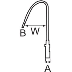 Balık Çekme Kancası-Gaff Ø25mm, L.1370mm, Ø8mm x W.100mm Hook