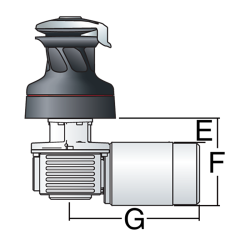 Harken 50.STEA12H Elektrikli Alüminyum yelken Vinci