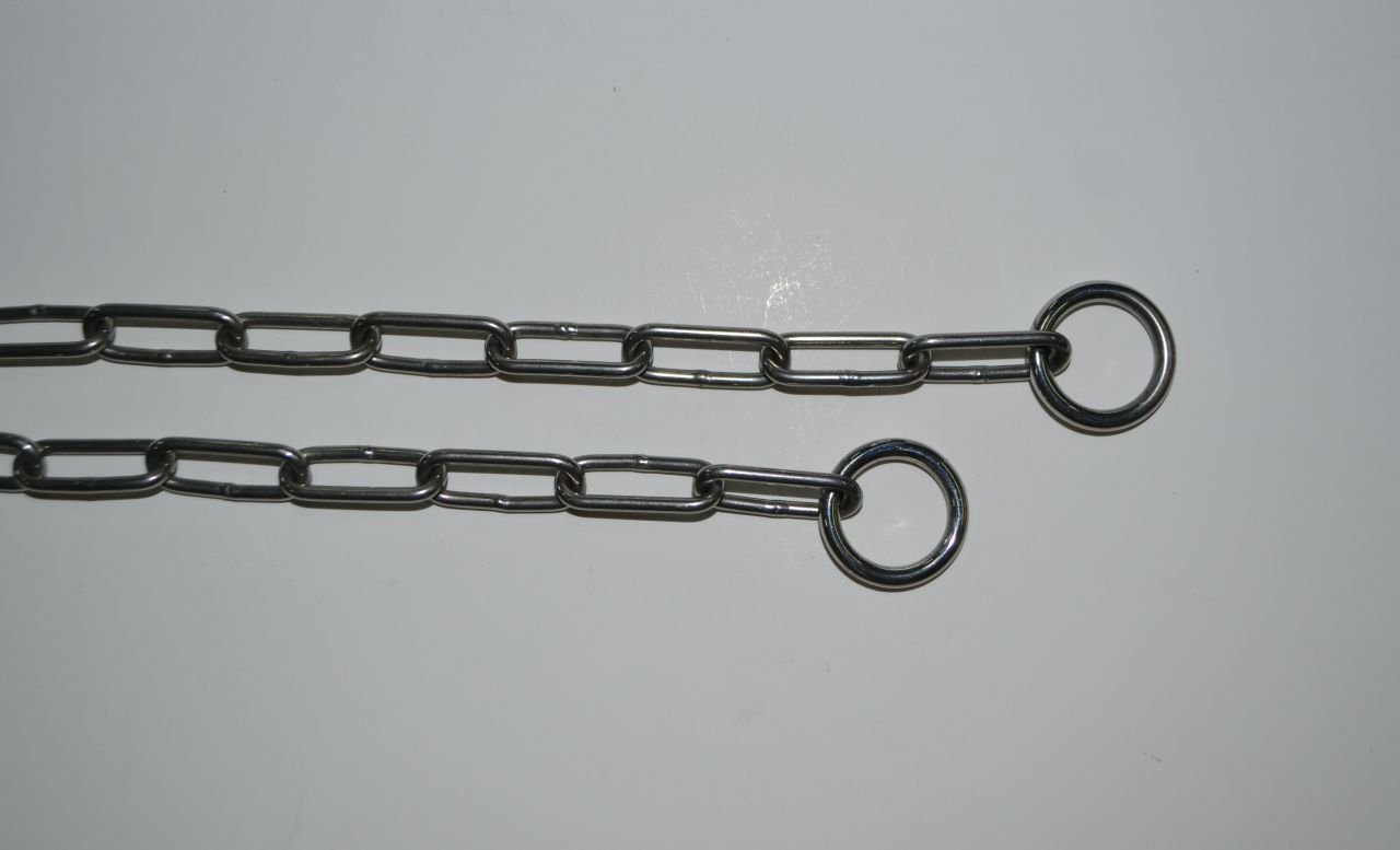 Paslanmaz Çelik Köpek Eğitim Tasması (3mmx 30mm Zincir)