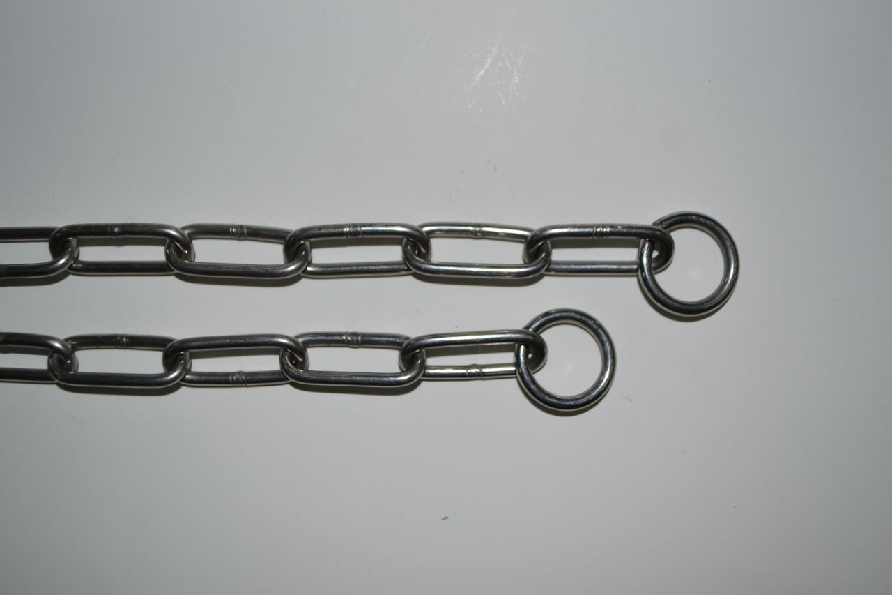 Paslanmaz Çelik Köpek Eğitim Tasması (4mmx 40mm Zincir)