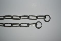 Paslanmaz Çelik Köpek Eğitim Tasması (4mmx 40mm Zincir)