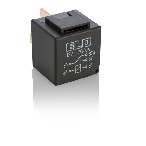 MİNİ GÜÇ RÖLESİ 12 V DC - 70/50A DC - Çift Platinli - Standart - Toz Korumalı