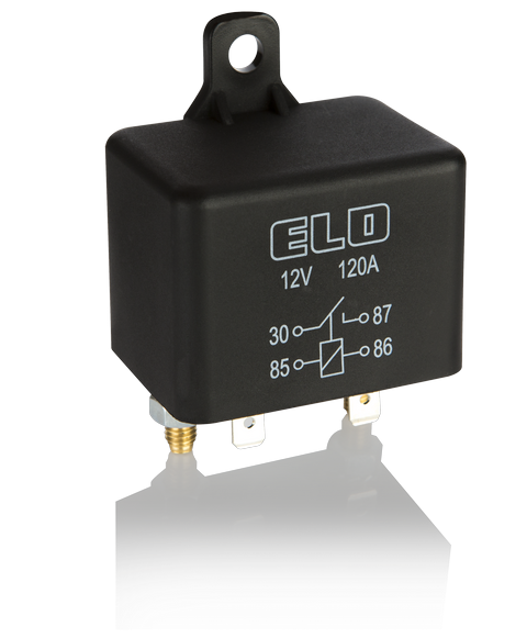 ELO GÜÇ RÖLESİ BÜYÜK KASA 12 V - 120A DC - Su Geçirmez