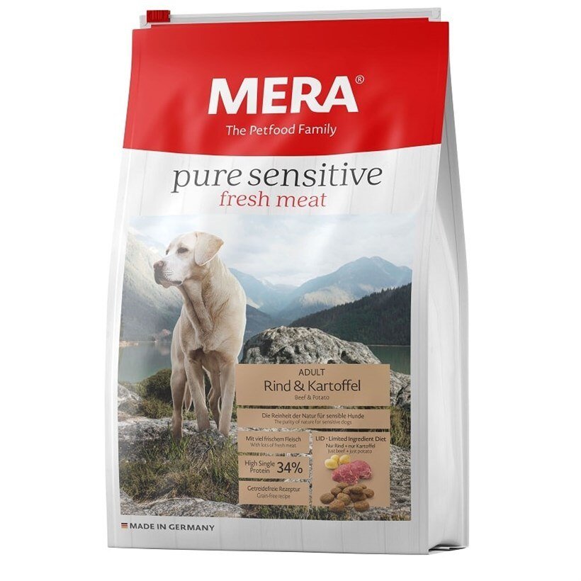 Mera Pure Sensitive Biftekli Patatesli Tahılsız Hipoalerjenik Yetişkin Köpek Maması 12500 G