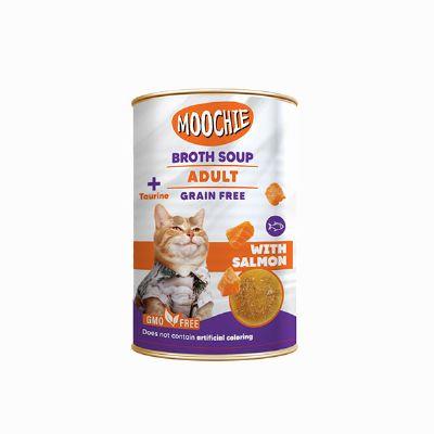 Moochie Somon Balıklı Yetişkin Kedi Çorbası 135 Ml