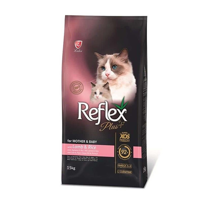 Reflex Plus Mother ​​&​​ Baby Kuzu Etli Kedi Maması 15 KG