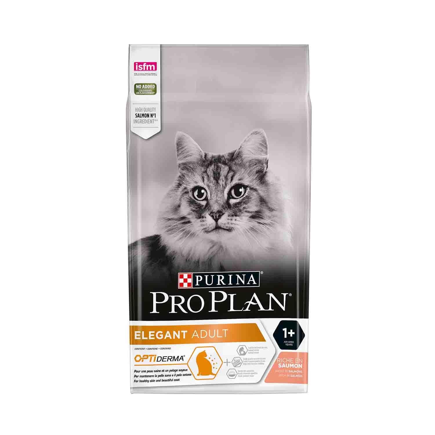 Pro Plan Derma Plus (Elegant Adult) Tüy Yumaği Kontrolü Somonlu Kedi Mamasi 1,5 Kg