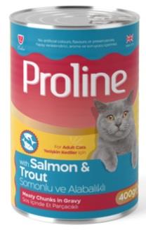 Proline Sos İçinde Somon Alabalık Yetişkin Kedi Maması 400 Gr