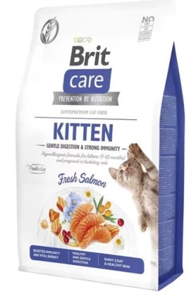 Brit Care Gentle Digestion & Strong Immunity Somonlu Tahılsız Yavru Kedi Maması 7 Kg