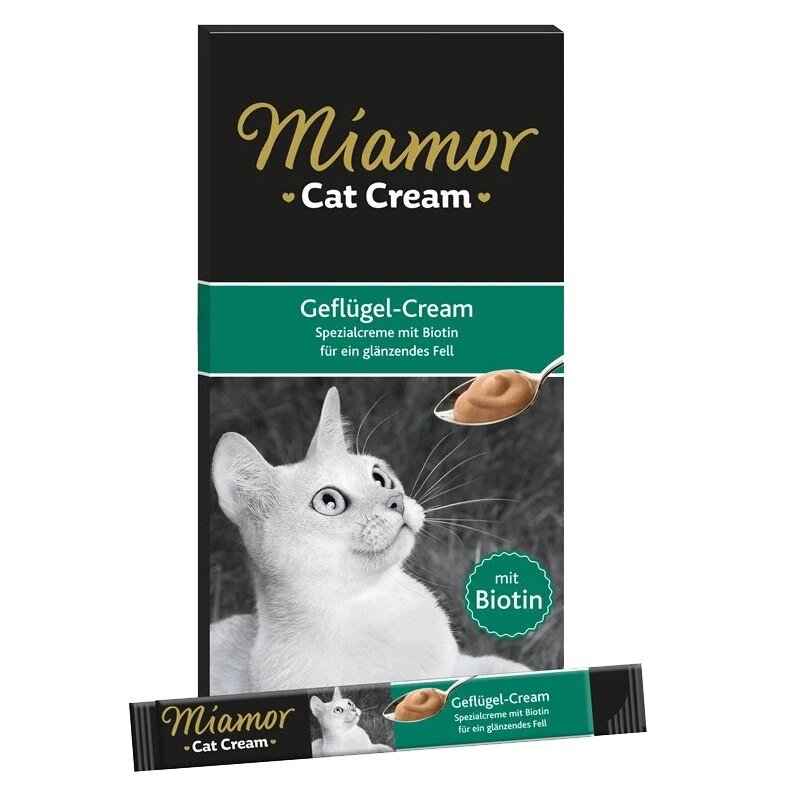 Miamor Cream Biotin İçerikli Tavuklu Kedi Ödülü 6 x 15 G