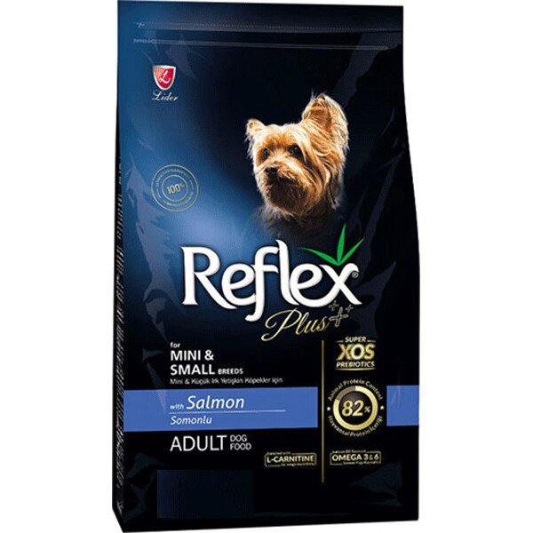 Reflex Plus Somonlu Mini ve Küçük Irk Yetişkin Köpek Maması 8 KG