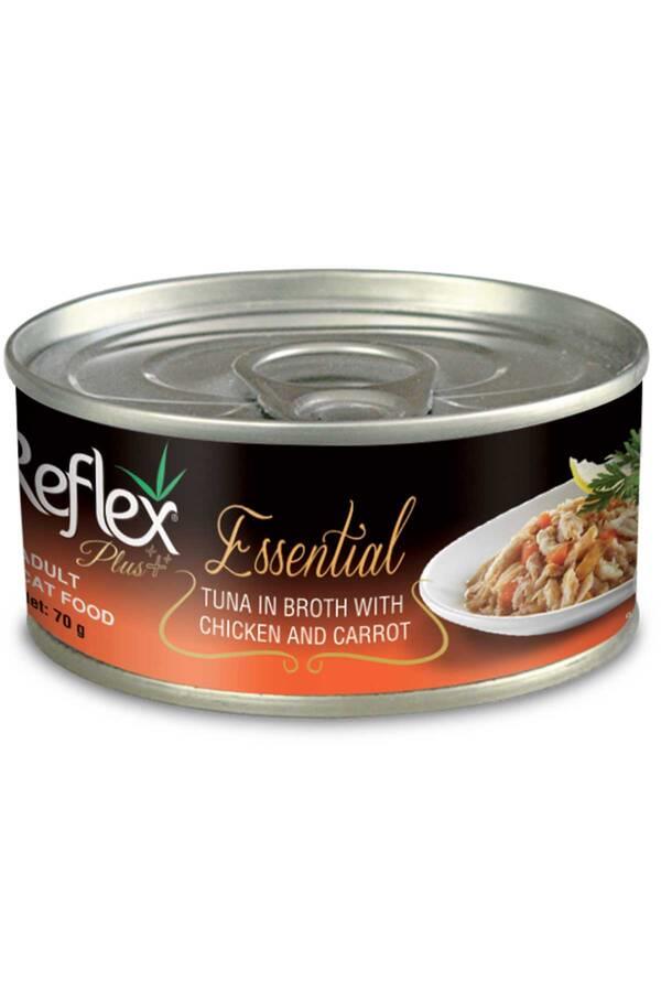 Reflex Plus Essential Ton Tavuk ve Havuc Kedi Konservesi 70 gr