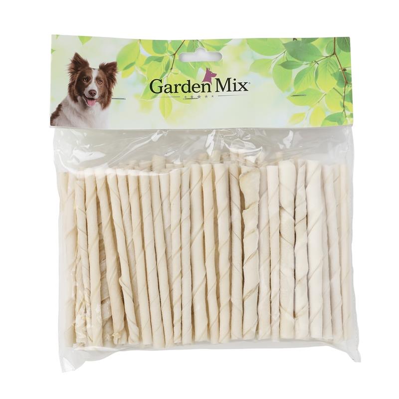 Gardenmix  Sütlü Burgu Stick Köpek Çiğneme Çubuğu 100 Adet