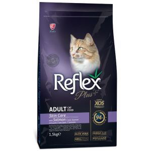 Reflex Plus Skin Care Deri Ve Tüy Bakımı Somonlu Yetişkin Kedi Maması 1,5 Kg