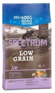 Spectrum Düşük Tahıllı Somon, Hamsi ve Yaban Mersinli Kısırlaştırılmış Kedi Maması 2kg+ 600 gr Hediyeli