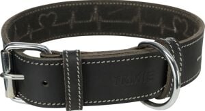 Trixie Köpek Boyun Tasması Kalın Deri 47-55cm 40mm L Siyah