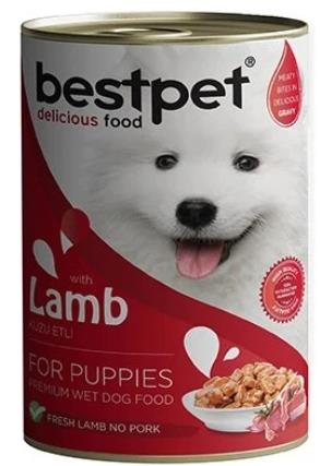 Bestpet Jöle İçinde Parça Kuzu Etli Konserve Yavru Köpek Maması 415 gr