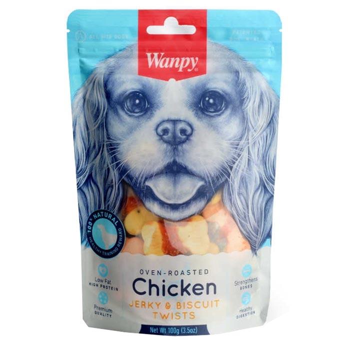 Wanpy Kalsiyumlu Gerçek Tavuk Sargılı Bisküvi Köpek Ödülü 100 gr