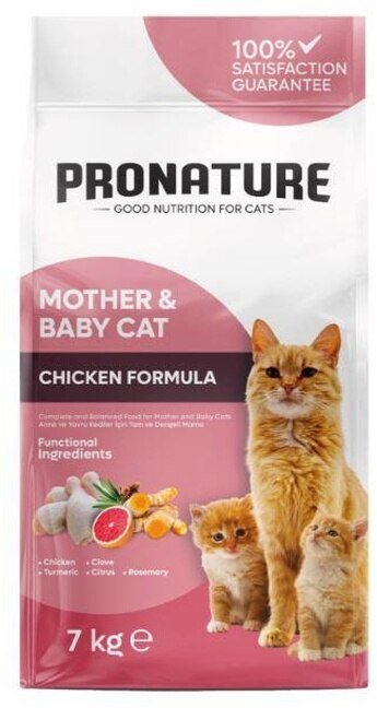Pronature Mother & Baby Tavuk Etli Yetişkin Kedi Maması 7 KG