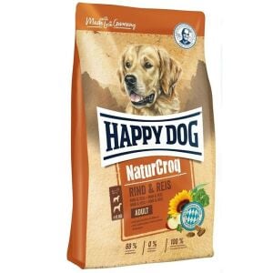 Happy Dog NaturCroq Biftekli ve Pirinçli Yetişkin Köpek Maması 15 KG