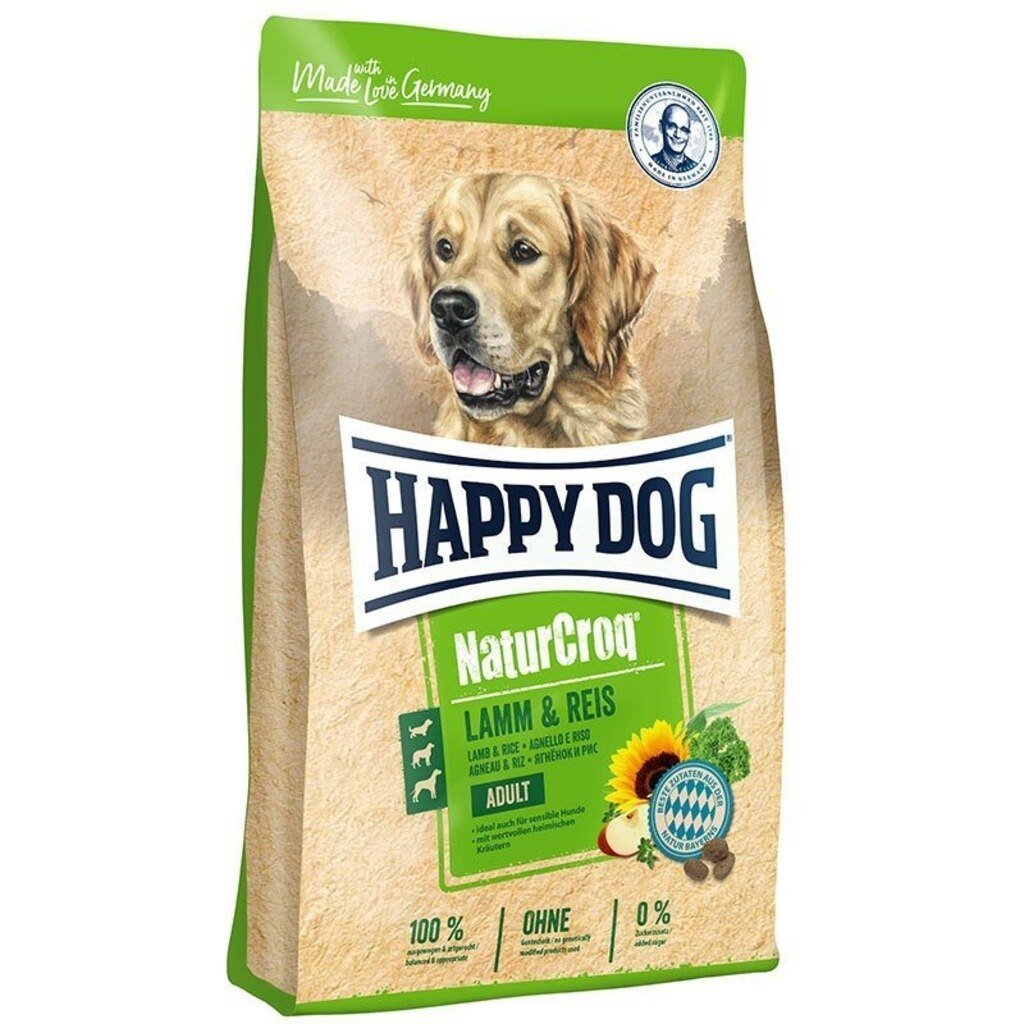 Happy Dog NaturCroq Kuzu Etli Yetişkin Köpek Maması 15 KG