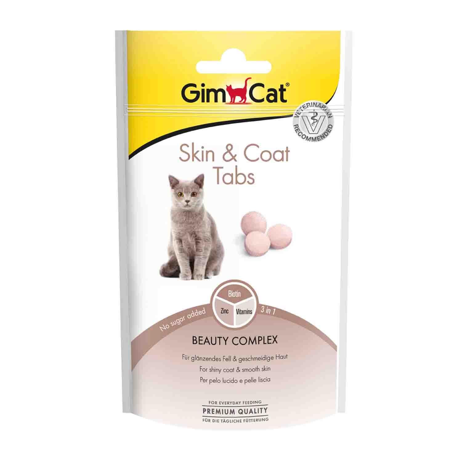 Gimcat Skin & Coat Tabs Deri&tüy Sağlığı Kedi Ödül Tableti 40 gr