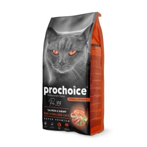 Pro Choice Somonlu ve Karidesli Düşük Tahıllı Kısırlaştırılmış Kedi Maması 15 kg