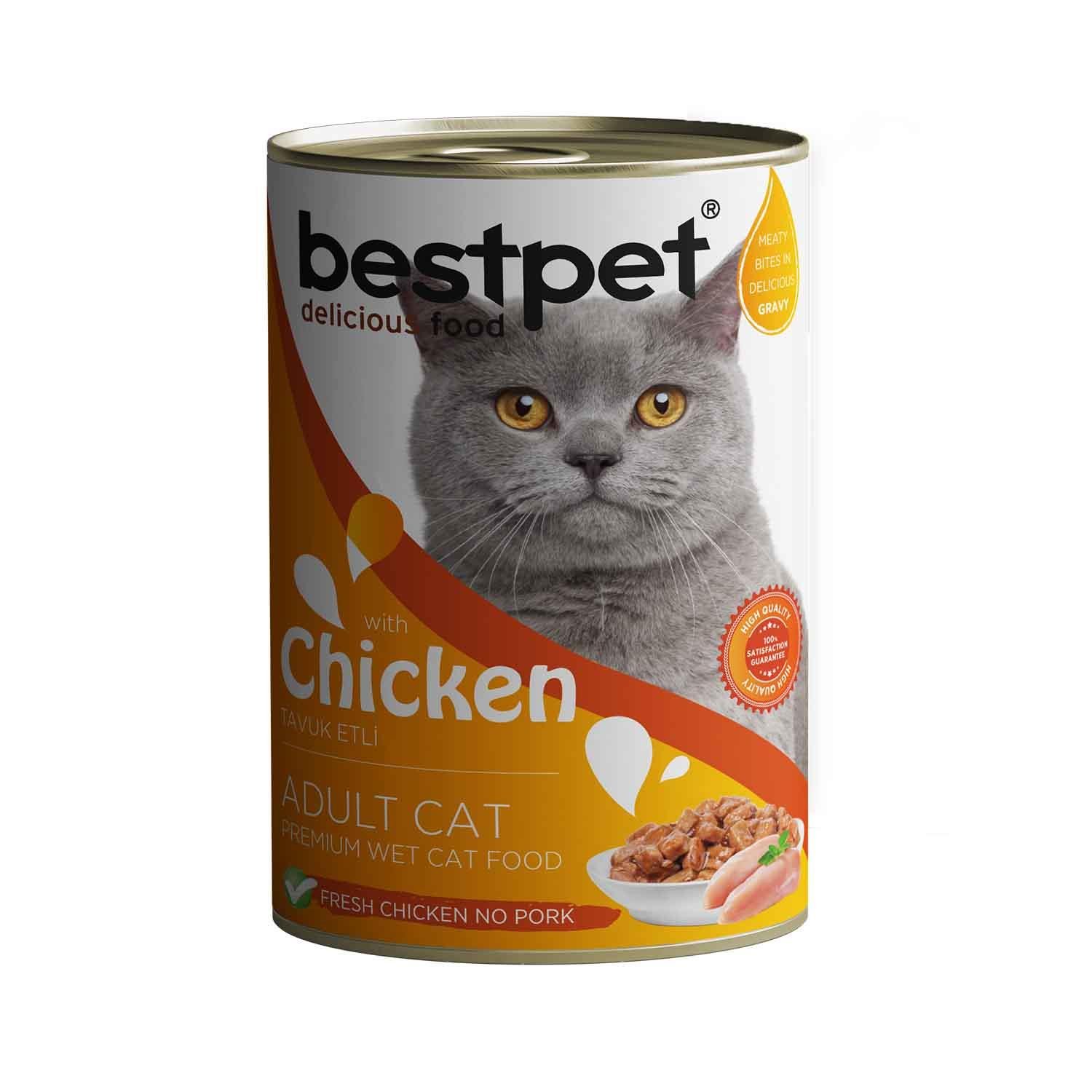 Bestpet Tavuklu Yetişkin Kedi Konservesi 400gr