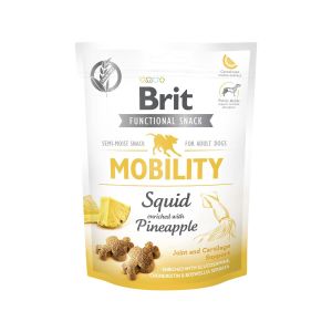 Brit Mobility Glütensiz Kemik Gelişimi İçin Ananas ve Kalamarlı Köpek Ödülü 150gr