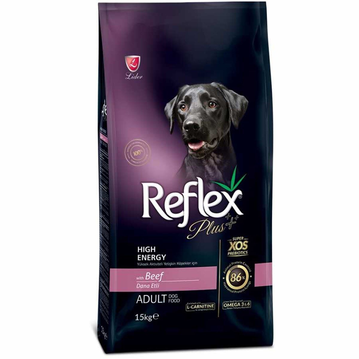 Reflex Plus High Energy Biftekli Yetişkin Köpek Maması 15 KG