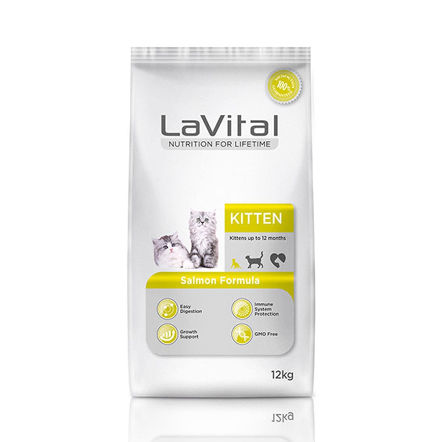 Lavital Kitten Somon Balıklı Yavru Kuru Kedi Maması 12kg