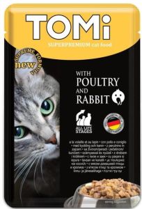 Tomi Superpremium Pouch Tavşanlı ve Kümes Hayvanlı Yetişkin Kedi Konservesi 100 Gr