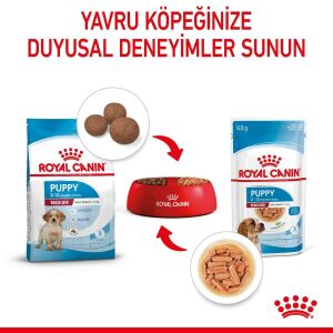 Royal Canin Medium Puppy Orta Irk Yavru Köpekler İçin Parça Etli Konserve Mama 140 Gr