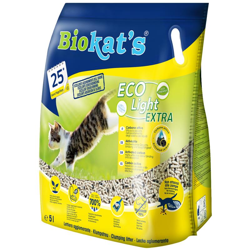 Biokats Eko Light Extra Aktif Karbonlu Pelet Kedi Kumu 5 Litre