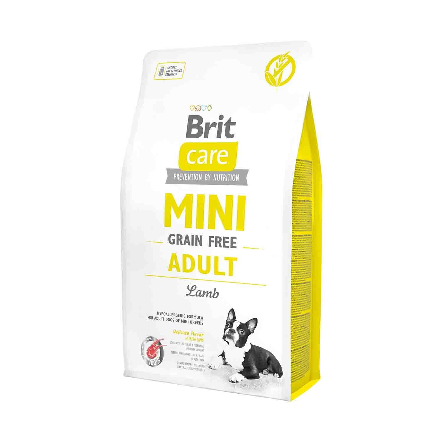 Brit Care Mini Tahılsız Kuzu Etli Küçük Irk Yetişkin Köpek Maması 2 KG