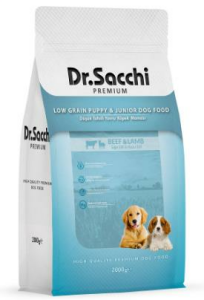 Dr.Sacchi Premium Düşük Tahıllı Kuzulu Yavru Köpek Maması 2 Kg