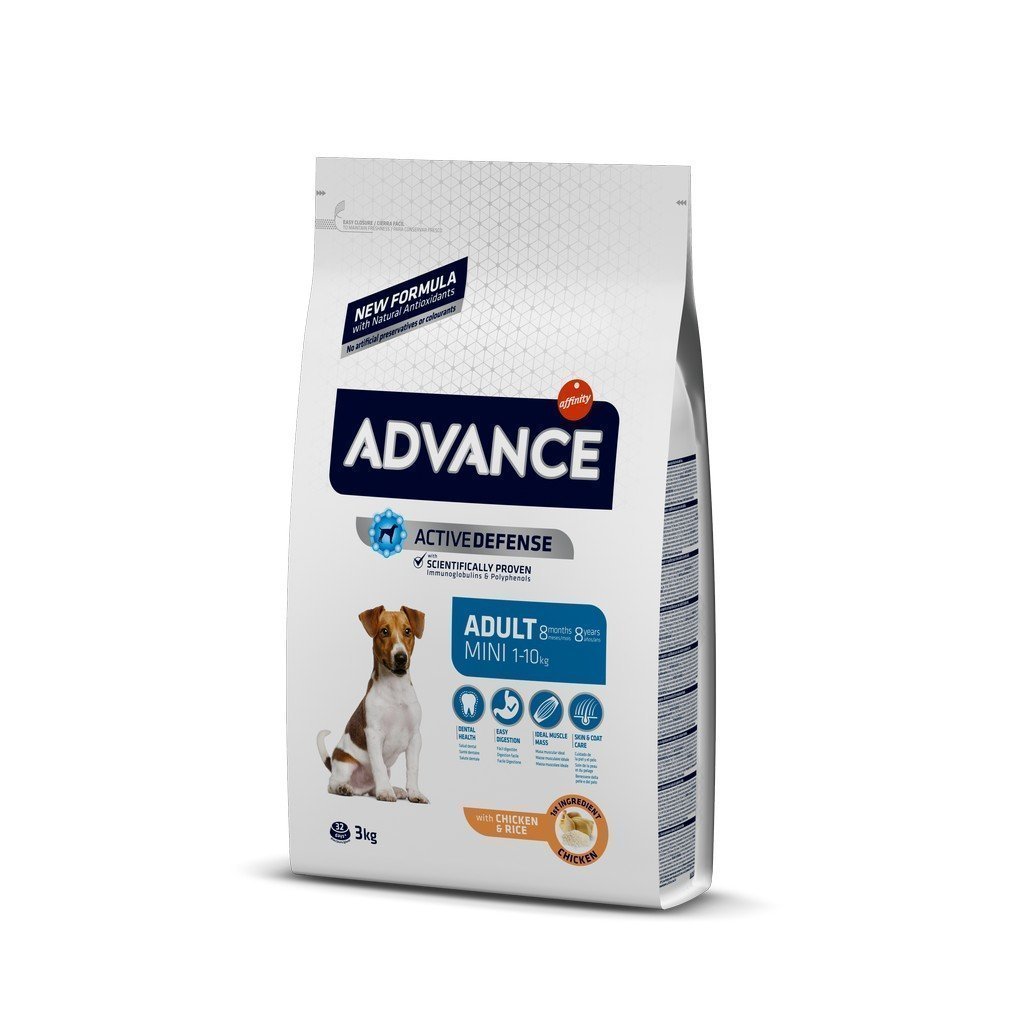 Advance Mini Chicken&Rice Tavuklu Küçük Irk Yetişkin Köpek Maması 3 Kg