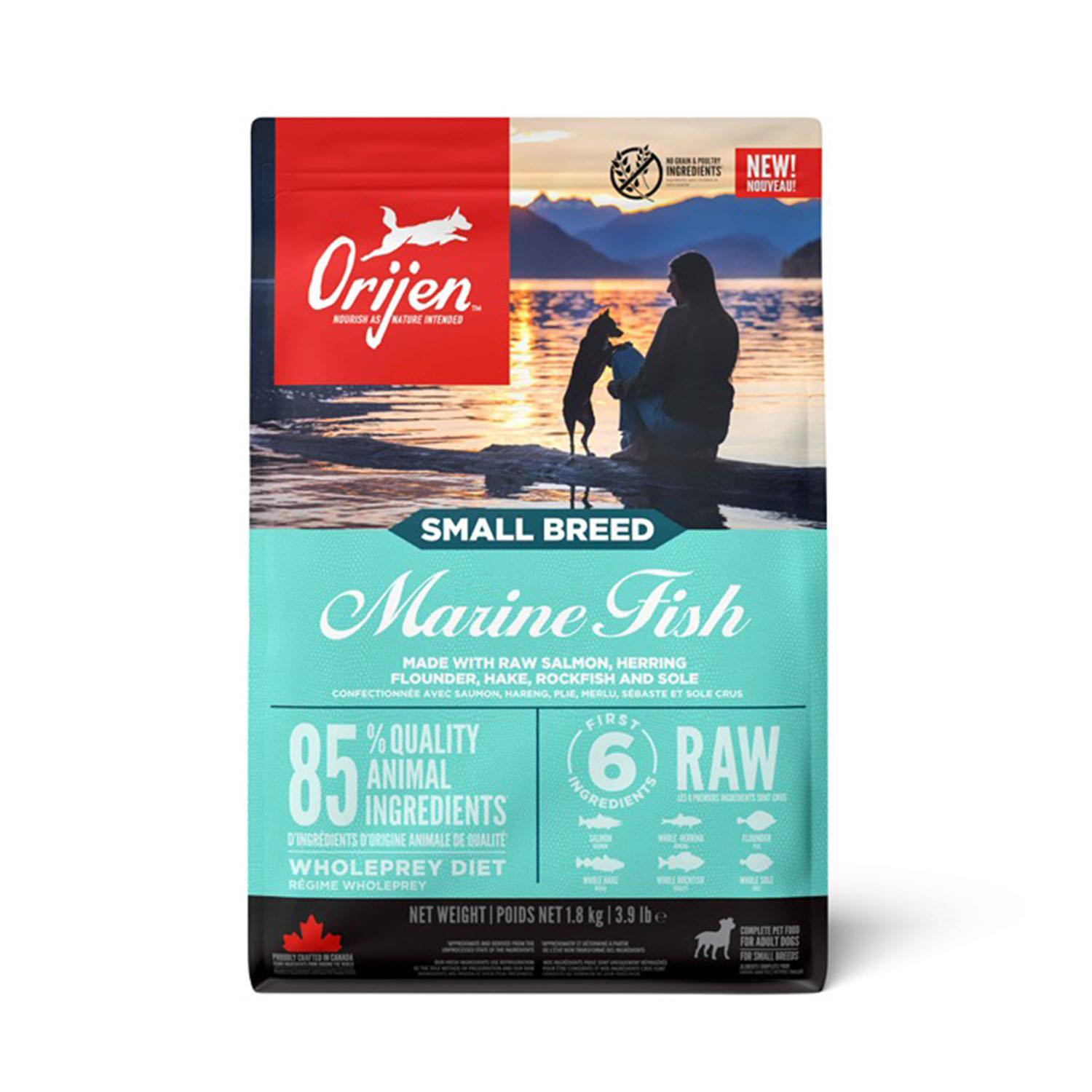 Orijen Marine Fish  Tahılsız Balıklı Yetşkin Küçük Irk Köpek Maması 1,8 Kg