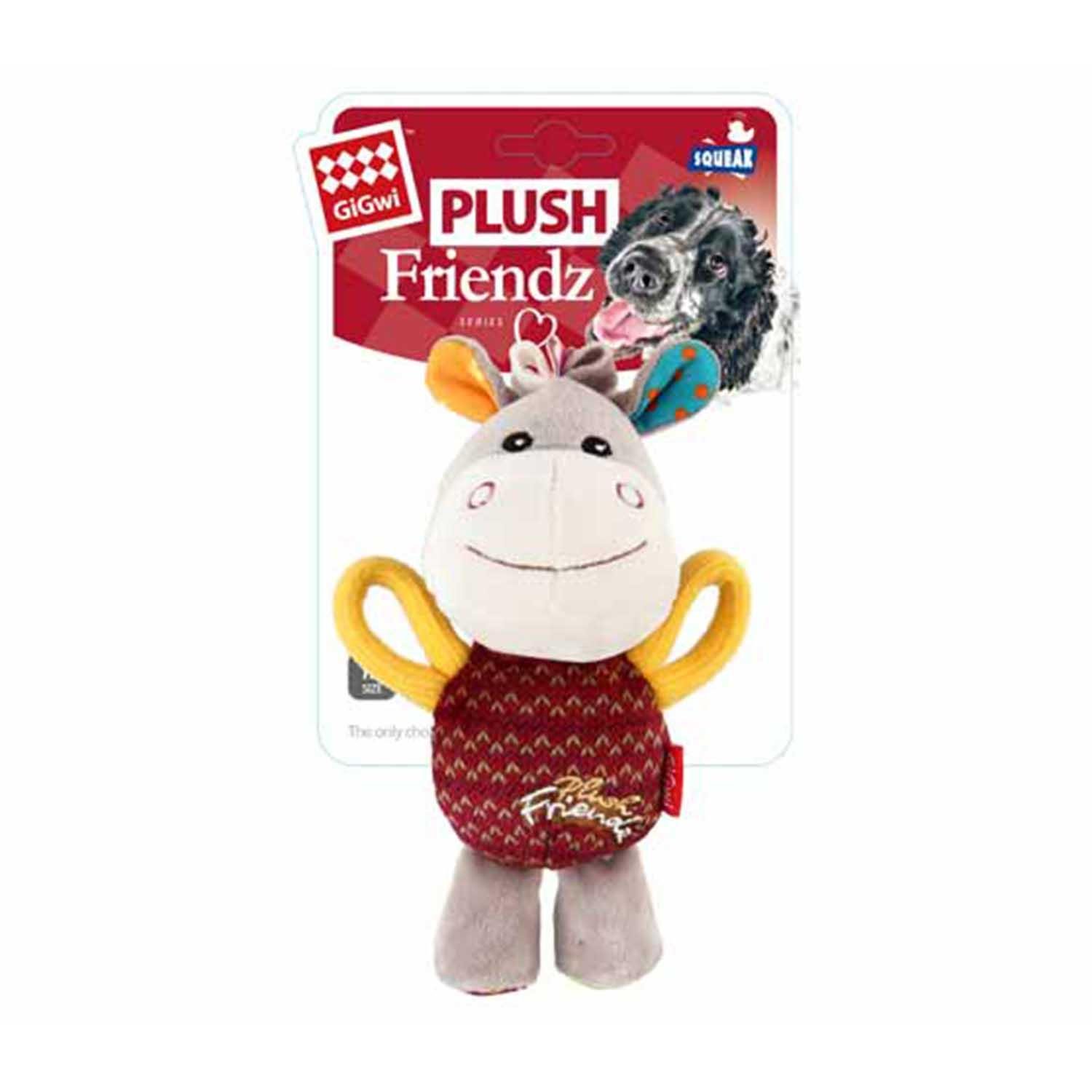 Gigwi Plush Friendz Sesli Eşek, Peluş Köpek Oyuncağı