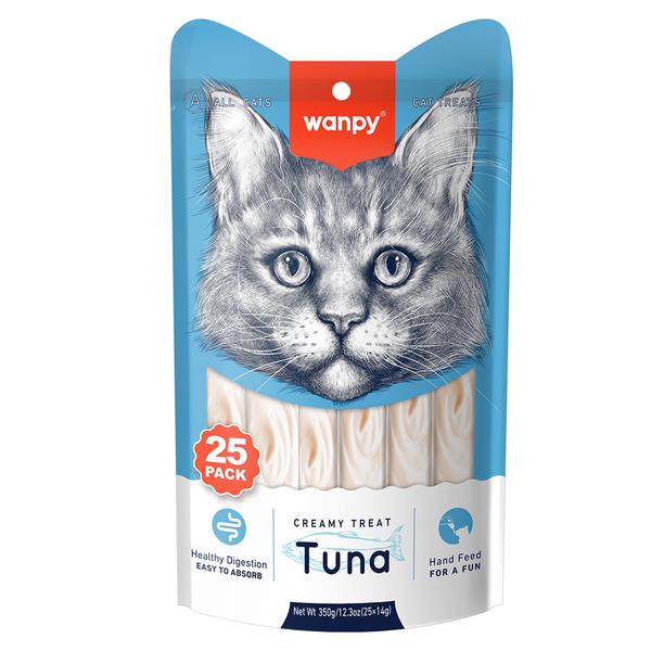 Wanpy Ton Balıklı Krema Kedi Ödülü 14 Gr X 25 Adet