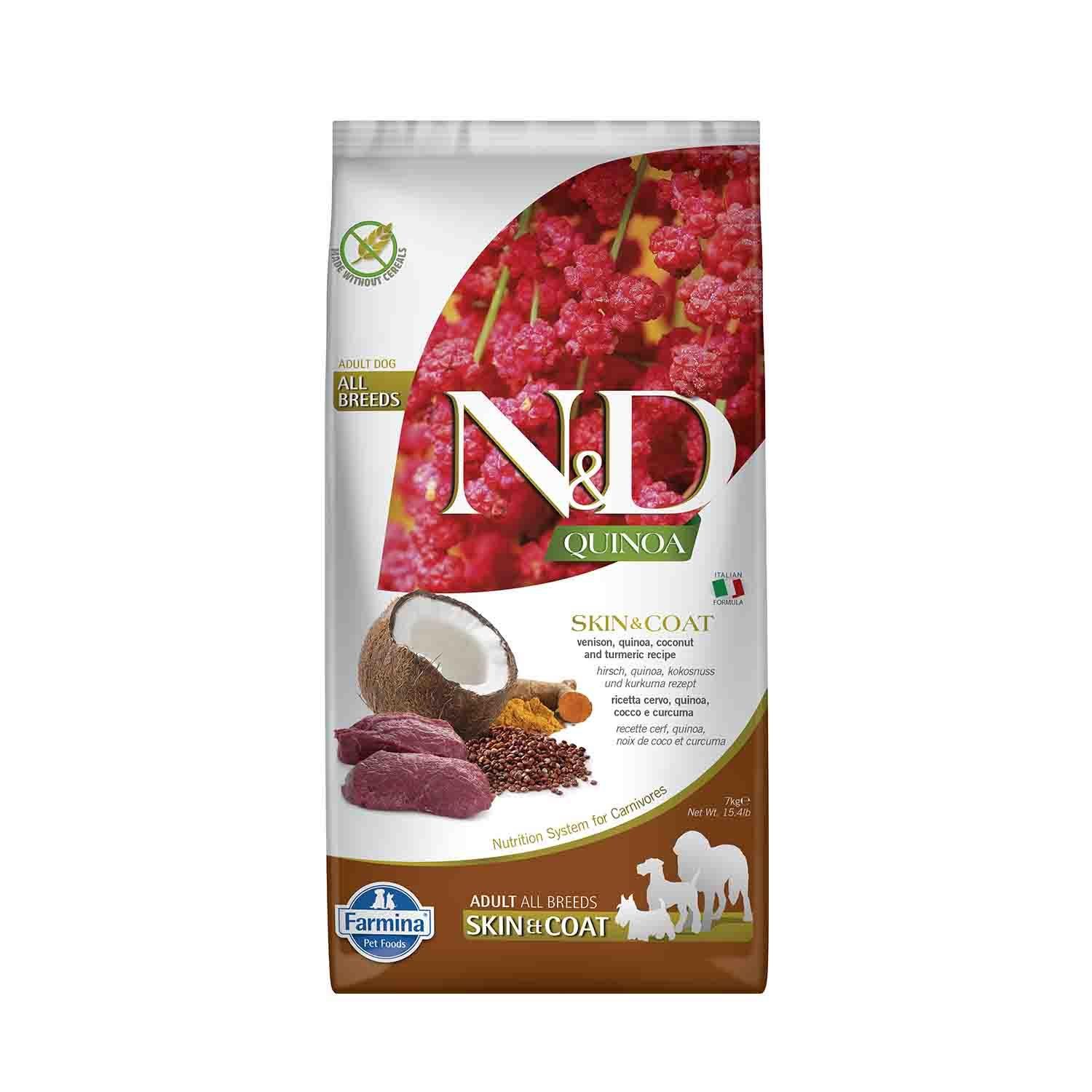 ND Quinoa Geyik Etli Venison Köpek Mamasi 7 KG