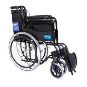 Comfort Plus Ky809bj Siyah Kumaş Standart Transfer Refakatçı Frenli Tekerlekli Sandalye