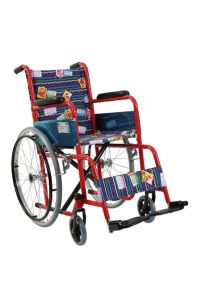 G100c Pediatrik Tekerlekli Sandalye Çocuk Sandalye Desenli