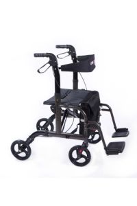 Ayak Pedallı Alüminyum Rolatör (hem Rolatör Hem Tekerlekli Sandalye)