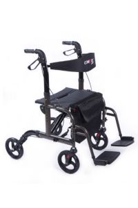 Ayak Pedallı Alüminyum Rolatör (hem Rolatör Hem Tekerlekli Sandalye)