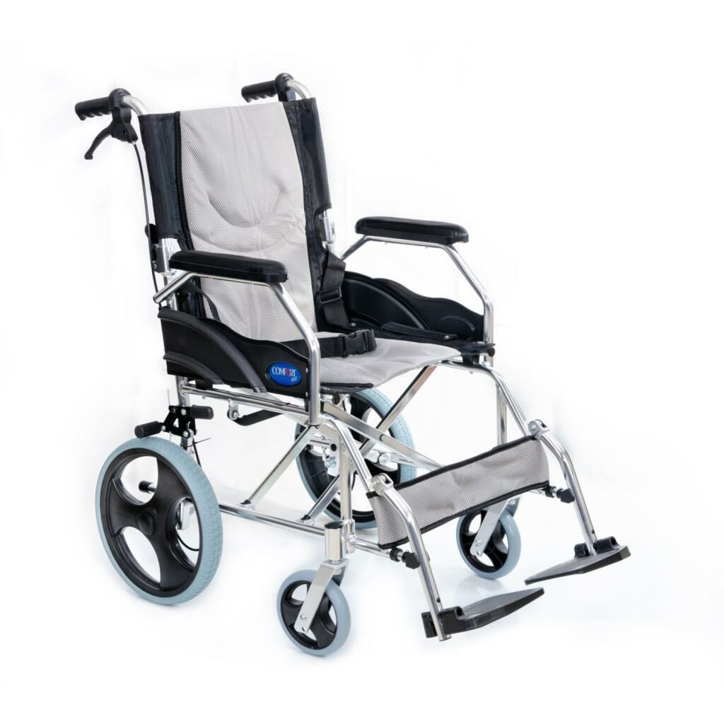 Comfort Plus KY863LAJ-A12 Alüminyum Transfer Özellikli Tekerlekli Sandalye Gri
