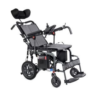 Comfort Plus DY01102 Portatif Lityum Pilli Akülü Tekerlekli Sandalye Baş Destekli Sırt Yatar
